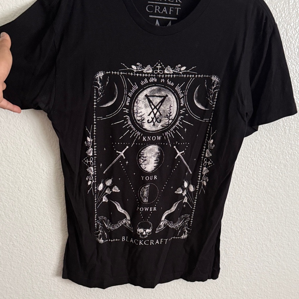Blackcraft Black Graphic Short Sleeve Tee